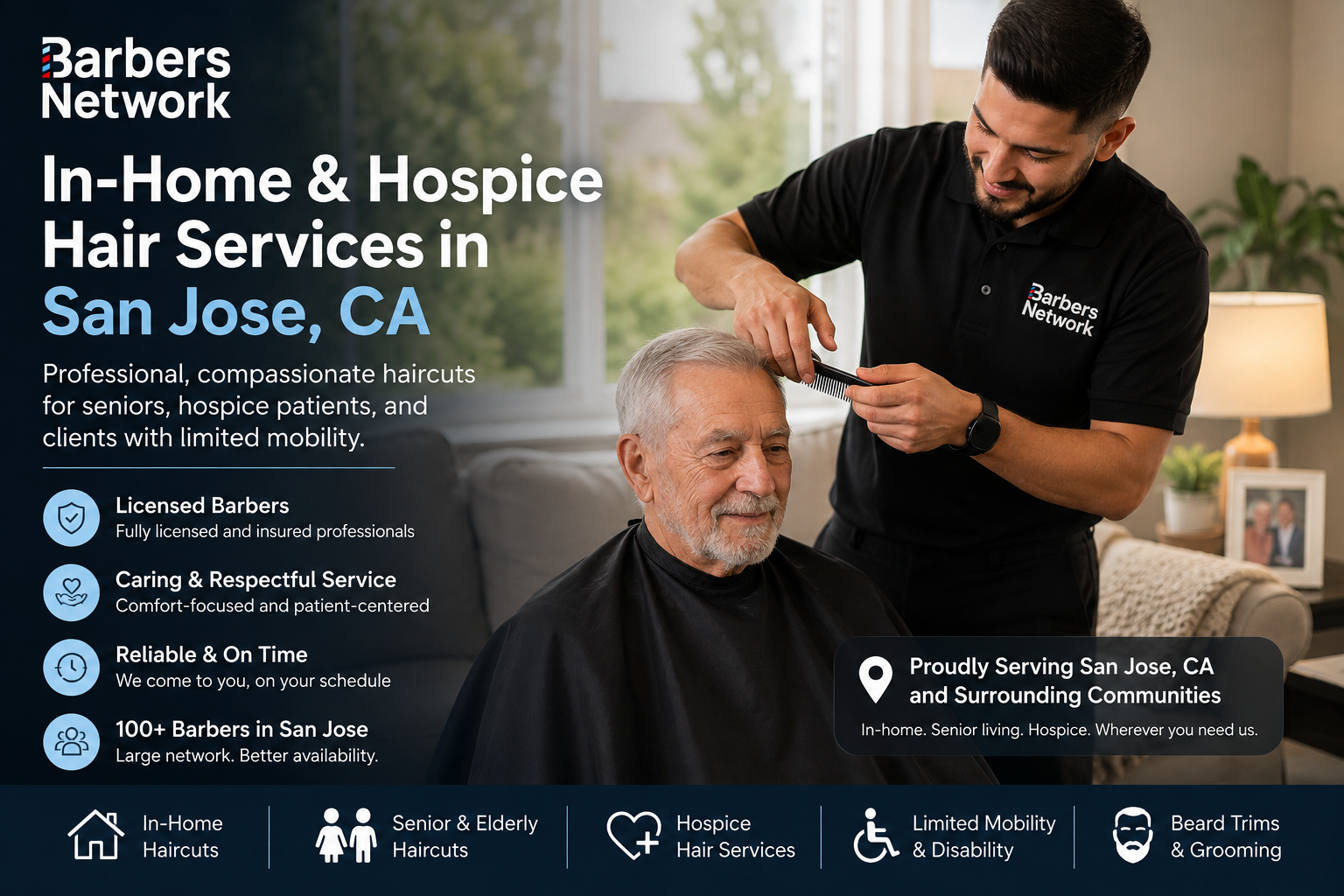 In Home Hospice Haircut San Jose,CA